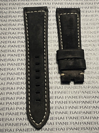 Panerai Black Suede OEM Strap 26MM Lug for Tang Buckle (26/22MM)