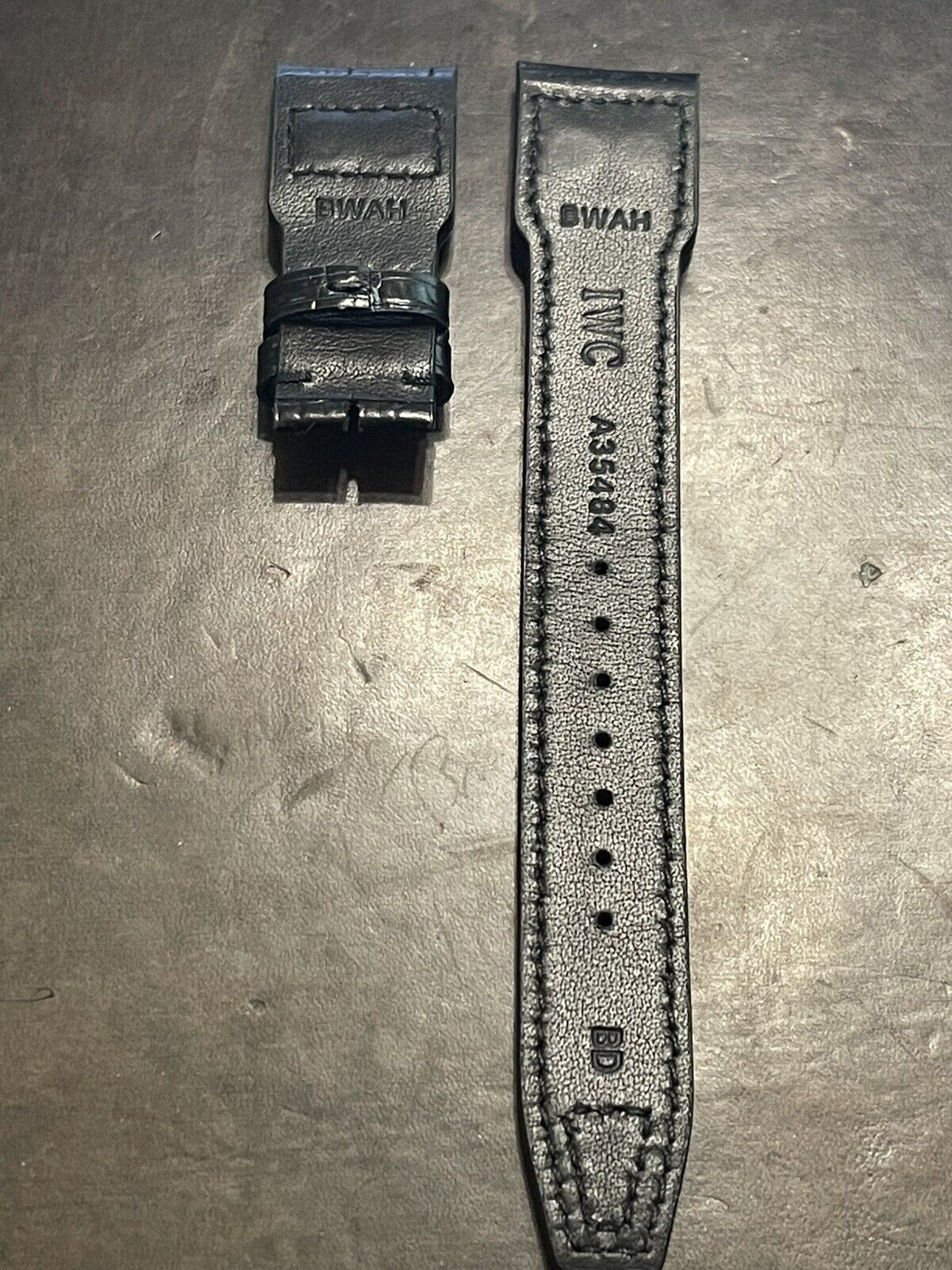 Black luxury watch straps