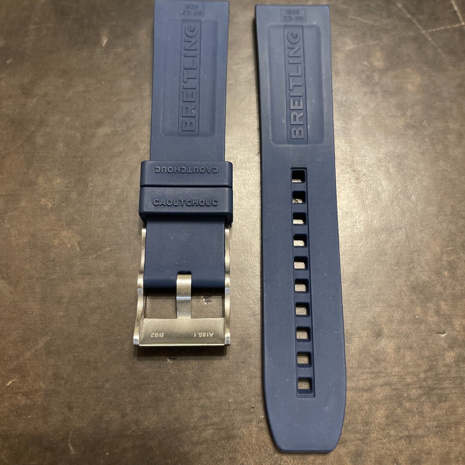 Breitling Diver Rubber Watch Strap With OEM Tang Buckle