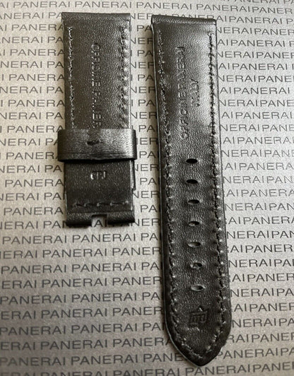 Panerai 24MM OEM Black Calf Strap for Deployant Buckle (24/22MM)