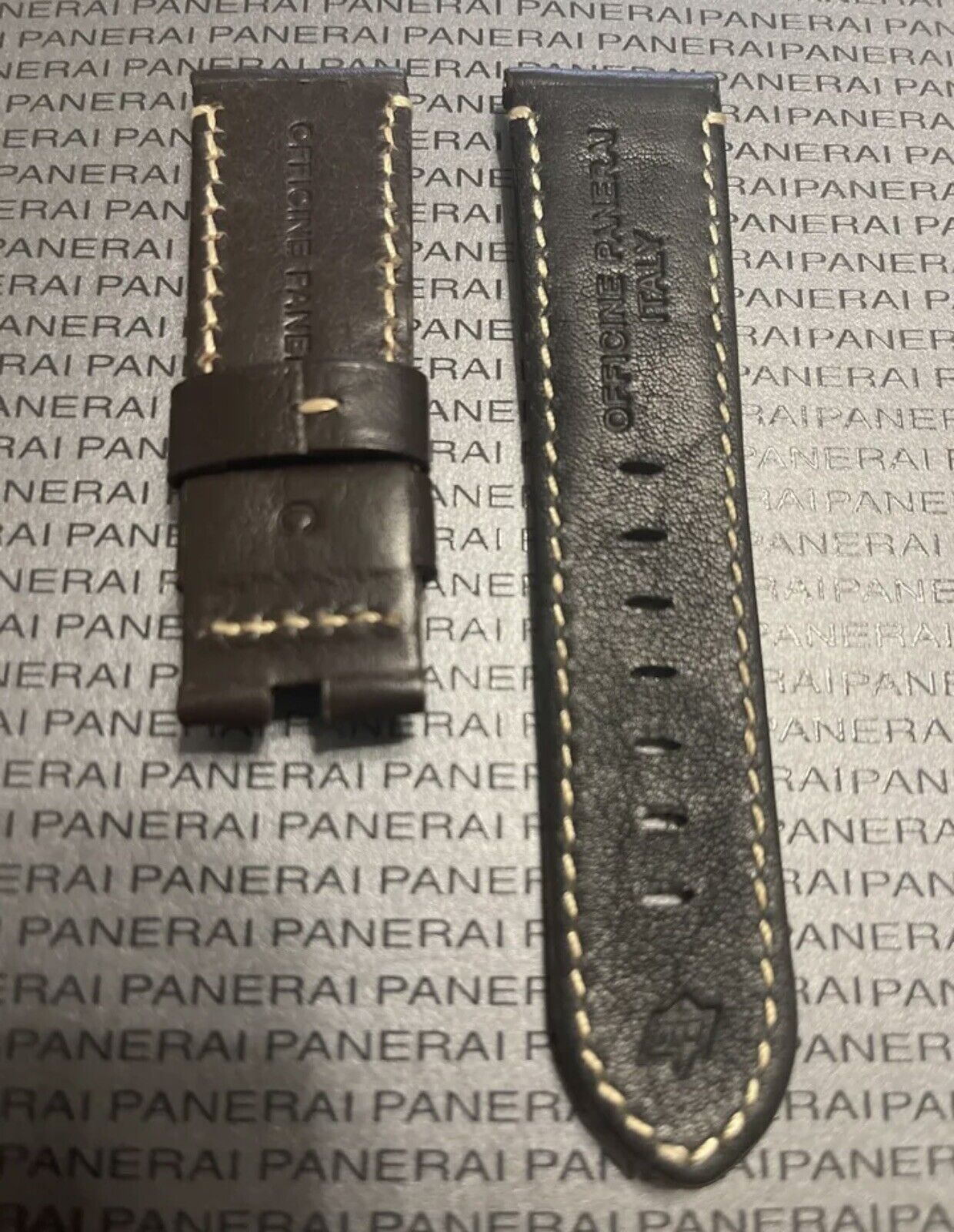 Panerai 24MM Dark Brown Calf Deployant Strap 24 22MM Gift of