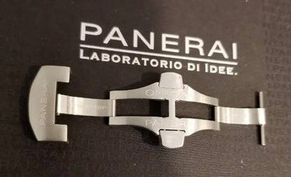 Panerai Brushed Stainless Steel Deployant Clasp Straps