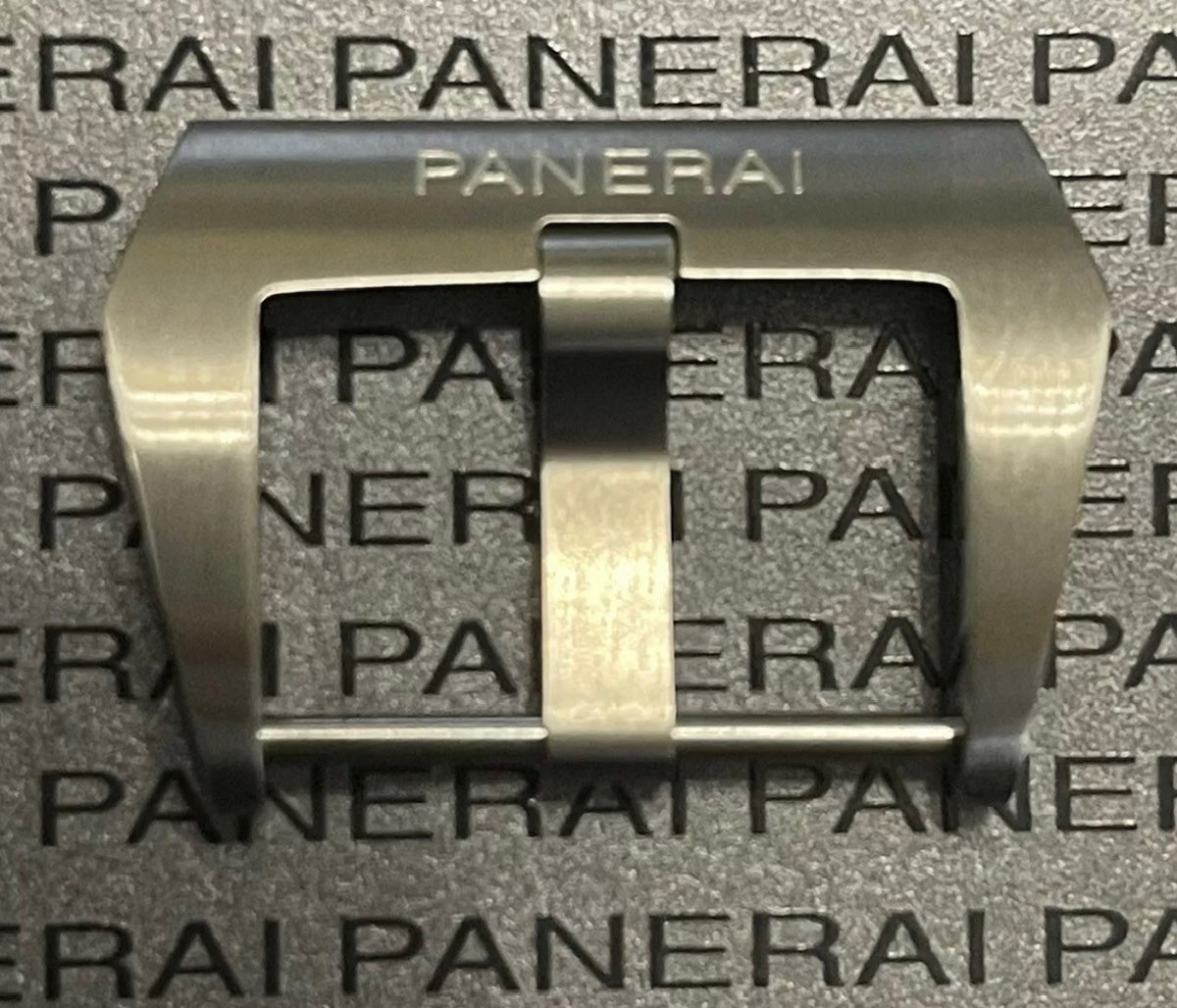 PANERAI OEM BRUSHED STAINLESS PRE-V STEEL TANG BUCKLE 22MM