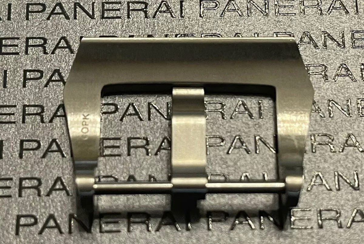 PANERAI OEM BRUSHED STAINLESS PRE-V STEEL TANG BUCKLE 22MM