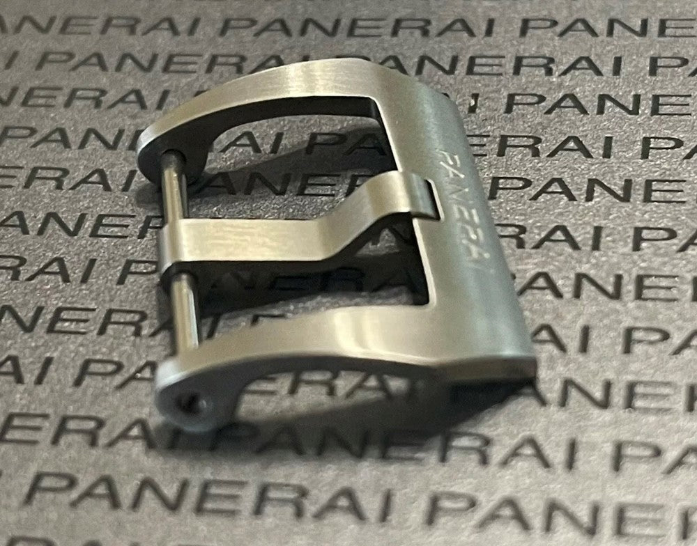 PANERAI OEM BRUSHED STAINLESS PRE-V STEEL TANG BUCKLE 22MM