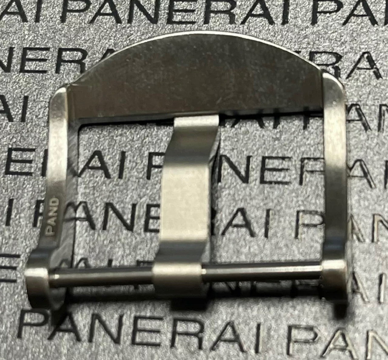 Panerai Brushed Stainless Steel Thumbnail Tang Buckle 22MM Gift